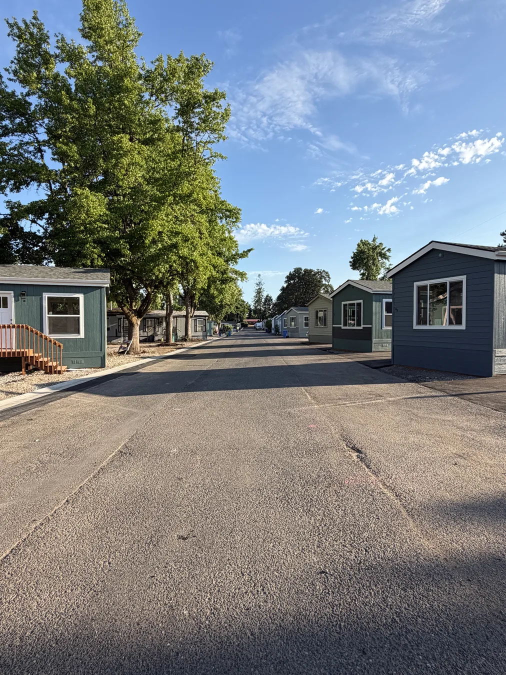 Photo of the community street at Courtney Senior Estates